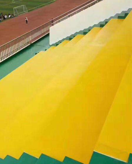 阿坝球场台阶翻新修补改造